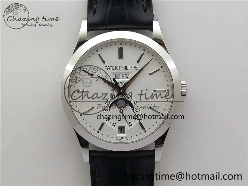 Annual Calendar Complications 5396 SS GRF Best Edition White Dial on Leather Strap A Contemporary 8865