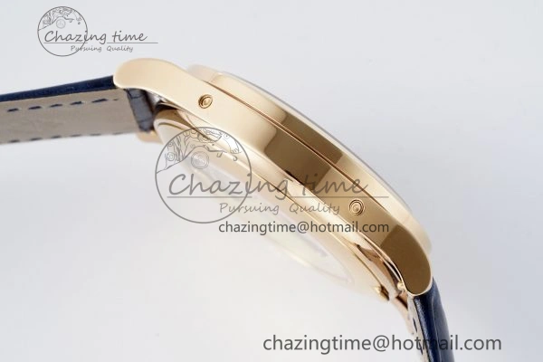 Soft Annual Calendar Moonphase 5396 RG ZF 1:1 Best Edition Blue Crystal Dial on Blue Leather Strap A 8820