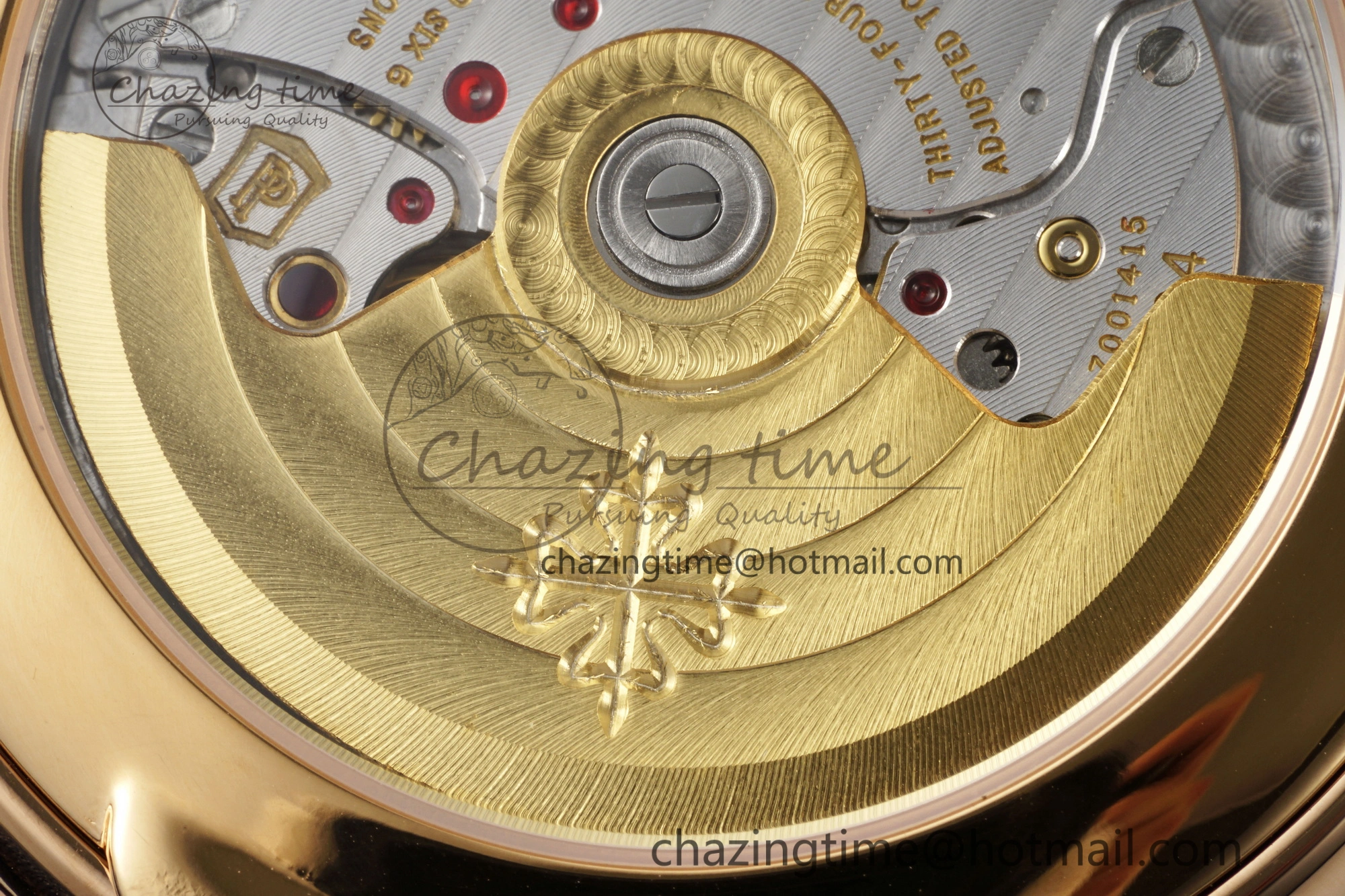Soft Annual Calendar Moonphase 5396 RG ZF 1:1 Best Edition Blue Crystal Dial on Blue Leather Strap A 8820