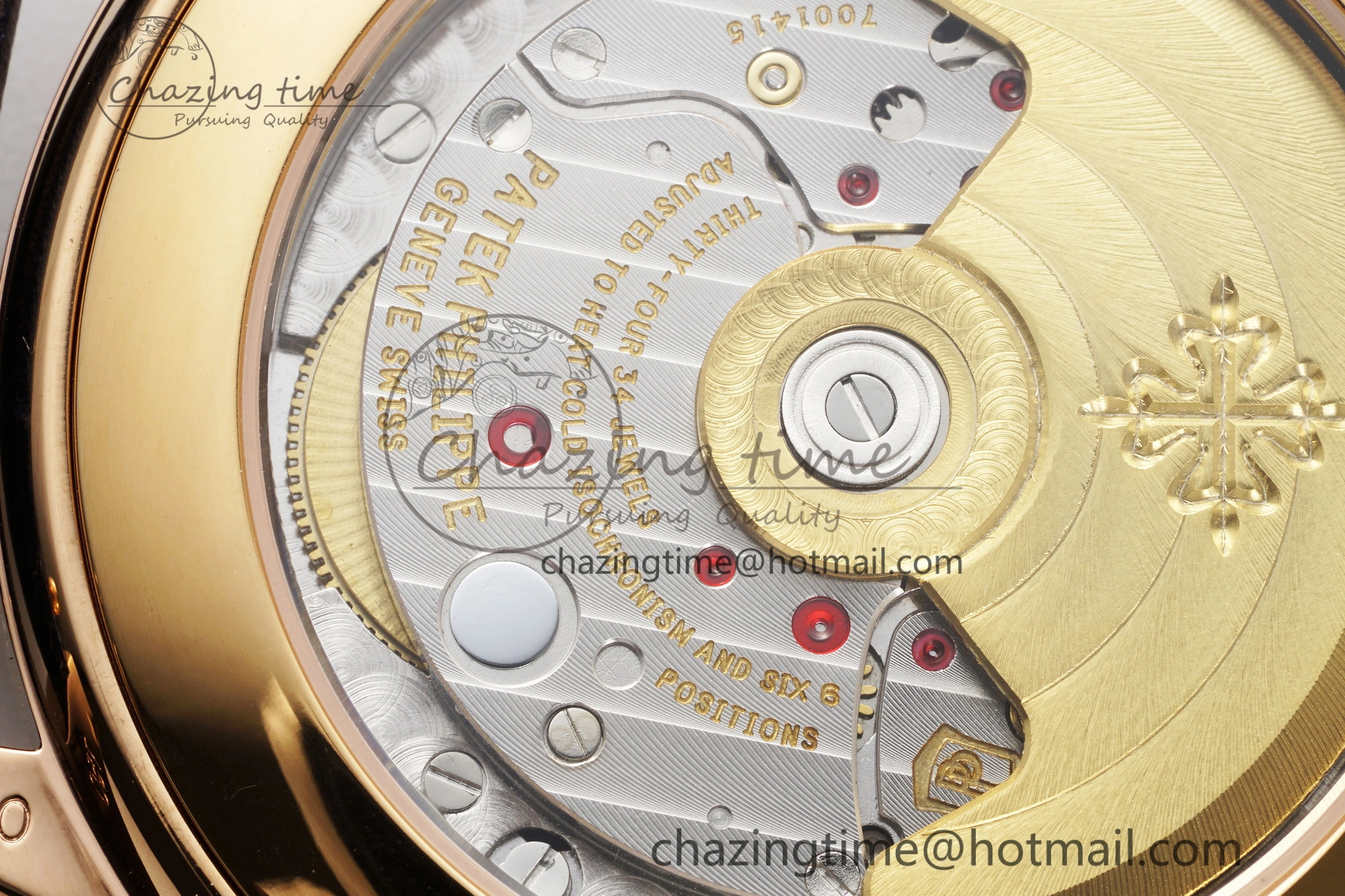 Soft Annual Calendar Moonphase 5396 RG ZF 1:1 Best Edition Blue Crystal Dial on Blue Leather Strap A 8820