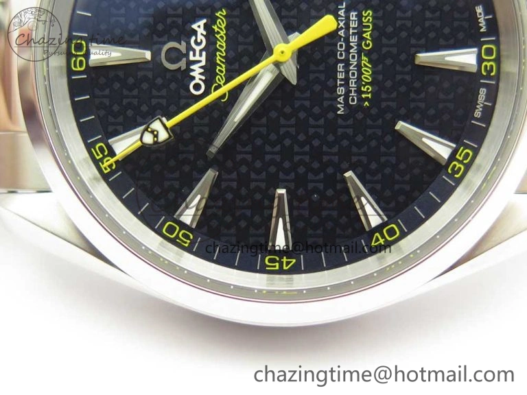 Sophisticated Aqua Terra 15007 Gauss “Spectre” VSF 1:1 Best Edition Blue Textured Dial on SS Bracelet A8507 Super Clone V2 (Free Nylon Strap) 7949