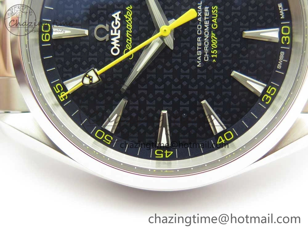Sophisticated Aqua Terra 15007 Gauss “Spectre” VSF 1:1 Best Edition Blue Textured Dial on SS Bracelet A8507 Super Clone V2 (Free Nylon Strap) 7949