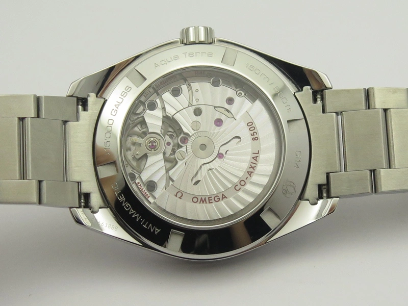Functional Aqua Terra 150M 15,000 GAUSS VSF 1:1 Best Edition Black Textured Dial On SS Bracelet A8508 Super Clone 8056