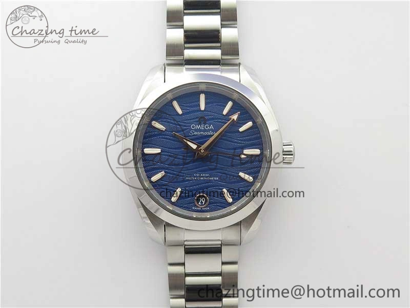 Tailored Aqua Terra 150M 34mm Ladies SS VSF 1:1 Best Edition Blue Wave Dial on SS Bracelet A 10570