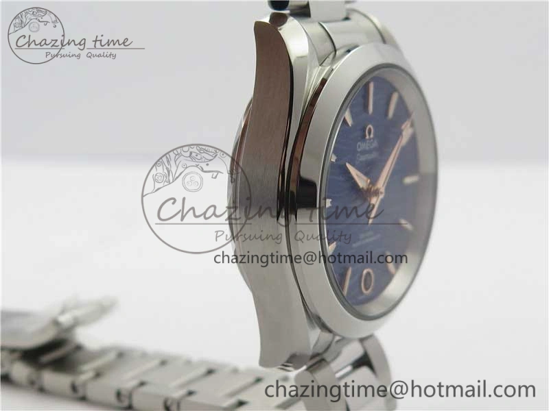 Tailored Aqua Terra 150M 34mm Ladies SS VSF 1:1 Best Edition Blue Wave Dial on SS Bracelet A 10570