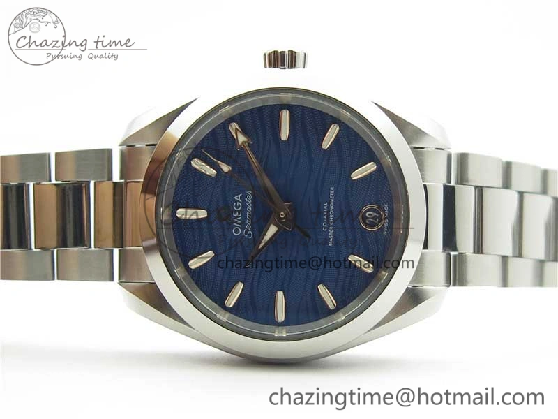 Tailored Aqua Terra 150M 34mm Ladies SS VSF 1:1 Best Edition Blue Wave Dial on SS Bracelet A 10570