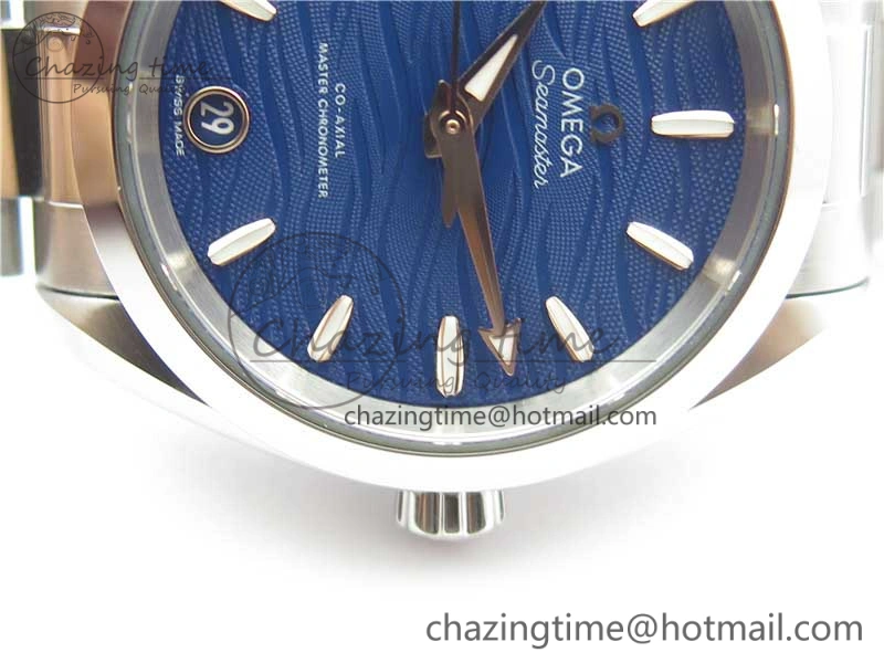 Tailored Aqua Terra 150M 34mm Ladies SS VSF 1:1 Best Edition Blue Wave Dial on SS Bracelet A 10570