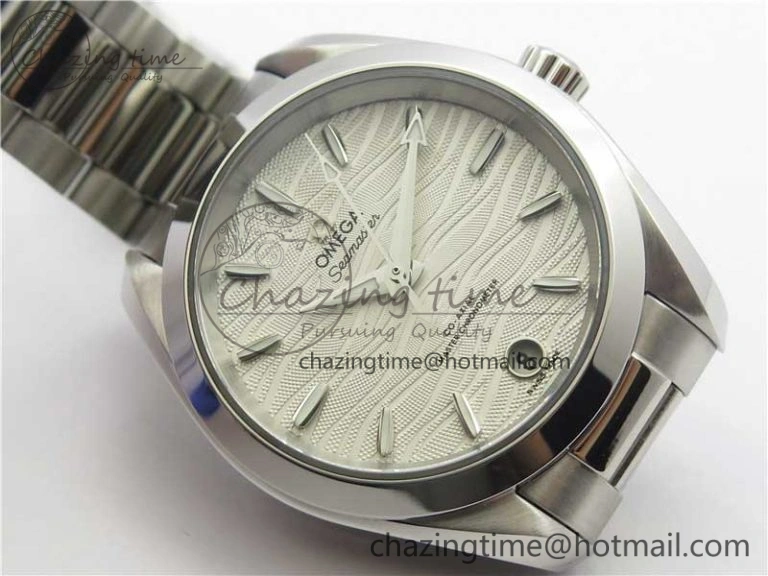 Lightweight Aqua Terra 150M 34mm Ladies SS VSF 1:1 Best Edition White Wave Dial SS Markers on SS Bracelet A 10564