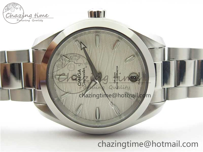 Lightweight Aqua Terra 150M 34mm Ladies SS VSF 1:1 Best Edition White Wave Dial SS Markers on SS Bracelet A 10564