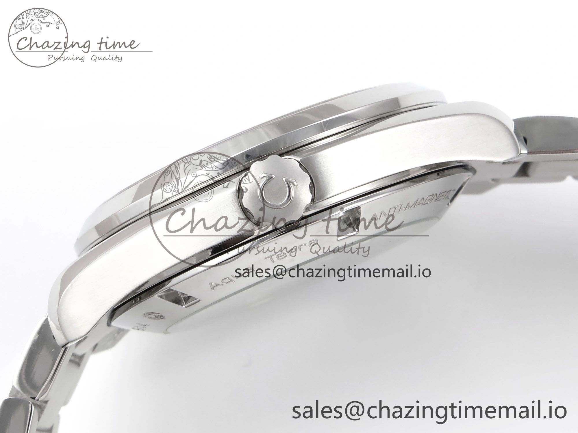 Aqua Terra 150M GMT OMF 1:1 Best Edition White Blue Dial on SS Bracelet A NewStyle 7709