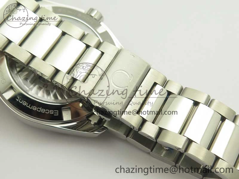 Aqua Terra 150M GMT SS VSF 1:1 Best Edition Blue Textured Dial on SS Bracelet A8605 Super Clone MultiPurpose 8054