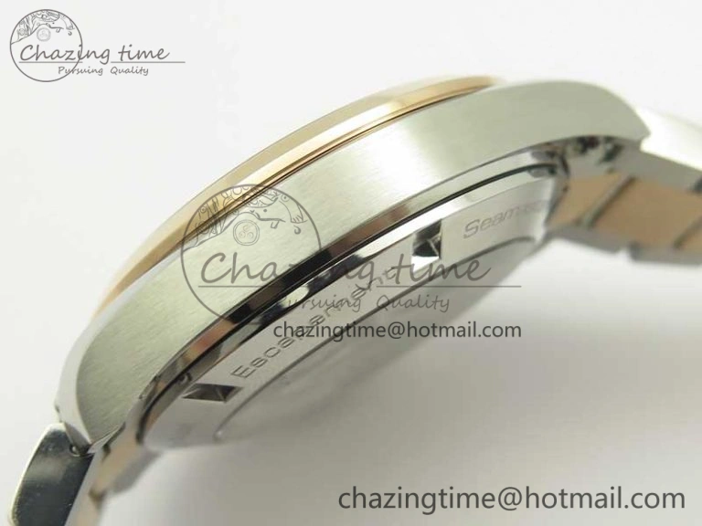 Affordable Aqua Terra 150M GMT SS RG VSF 1:1 Best Edition Brown Textured Dial on SS RG Bracelet A8605 Super Clone 8058