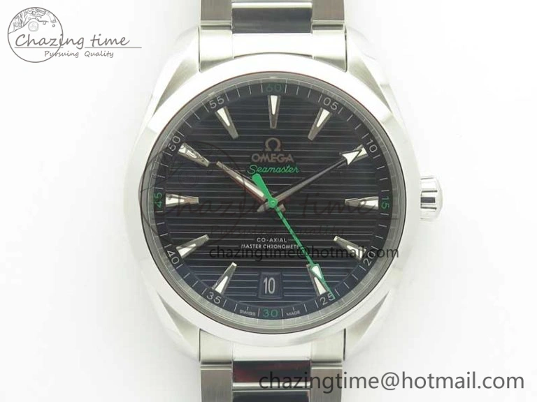 SportInspired Aqua Terra 150M Master Chronometers VSF 1:1 Best Edition Black Dial Green Hand on SS Bracelet A8900 Super Clone 8008
