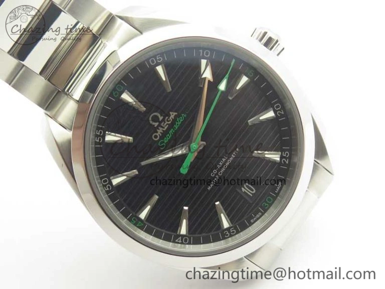 SportInspired Aqua Terra 150M Master Chronometers VSF 1:1 Best Edition Black Dial Green Hand on SS Bracelet A8900 Super Clone 8008