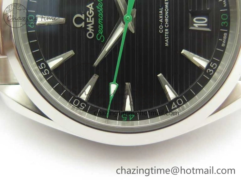SportInspired Aqua Terra 150M Master Chronometers VSF 1:1 Best Edition Black Dial Green Hand on SS Bracelet A8900 Super Clone 8008