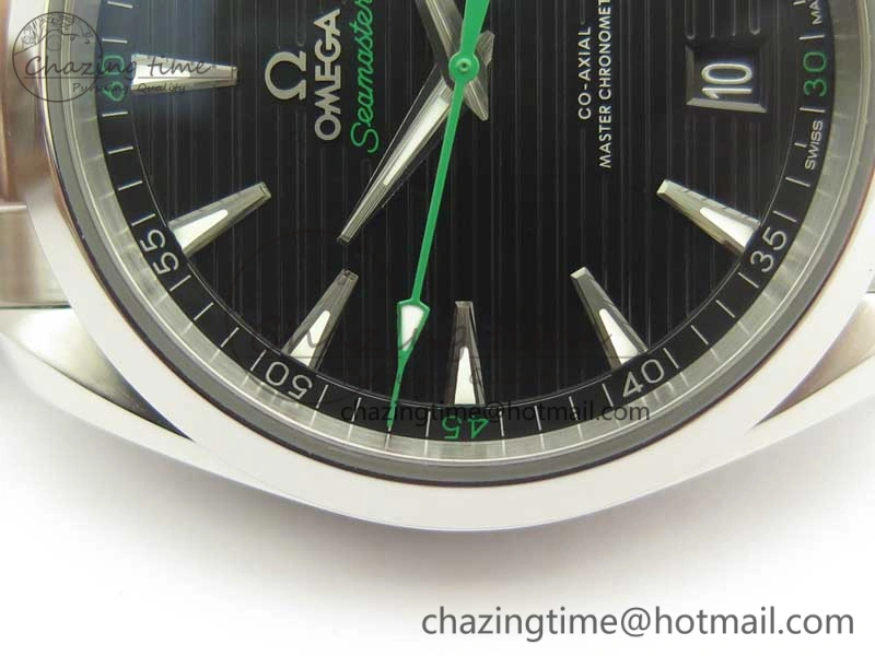 SportInspired Aqua Terra 150M Master Chronometers VSF 1:1 Best Edition Black Dial Green Hand on SS Bracelet A8900 Super Clone 8008