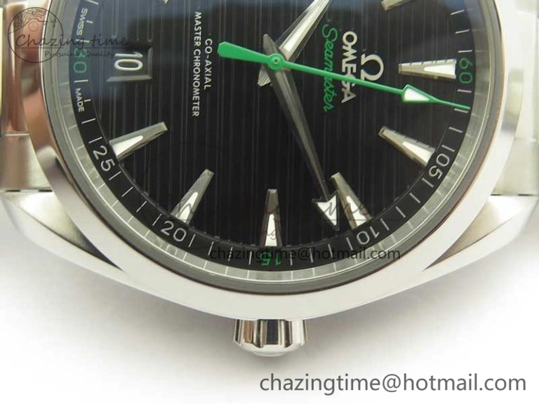 SportInspired Aqua Terra 150M Master Chronometers VSF 1:1 Best Edition Black Dial Green Hand on SS Bracelet A8900 Super Clone 8008