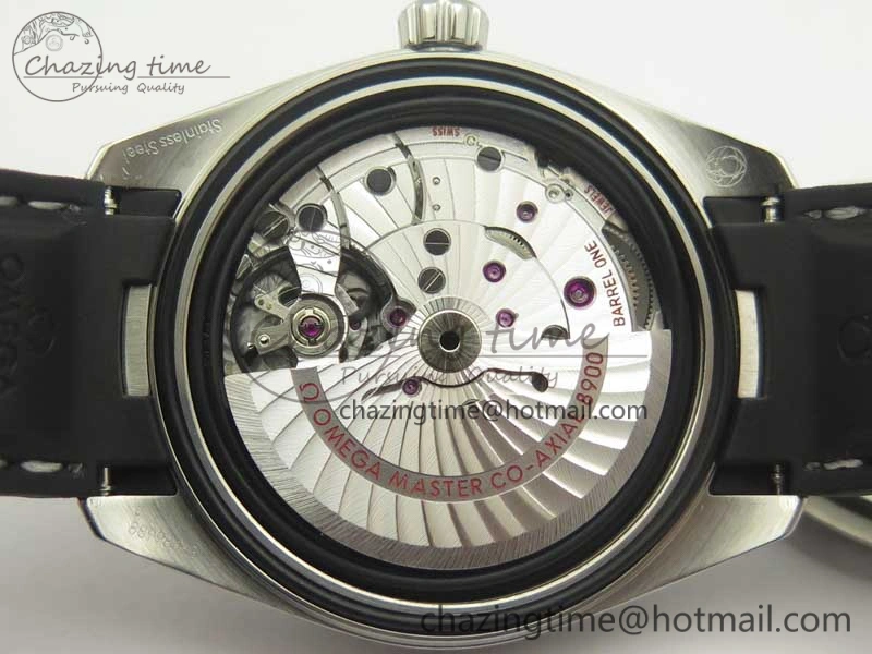 SoftTouch Aqua Terra 150M Master Chronometers VSF 1:1 Best Edition Black Dial SS Hand on Black Rubber Strap A8900 Super Clone 8005