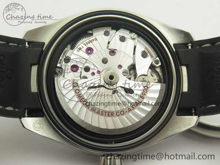 SoftTouch Aqua Terra 150M Master Chronometers VSF 1:1 Best Edition Black Dial SS Hand on Black Rubber Strap A8900 Super Clone 8005