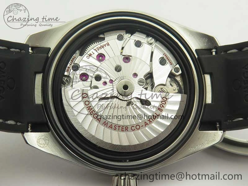 SoftTouch Aqua Terra 150M Master Chronometers VSF 1:1 Best Edition Black Dial SS Hand on Black Rubber Strap A8900 Super Clone 8005