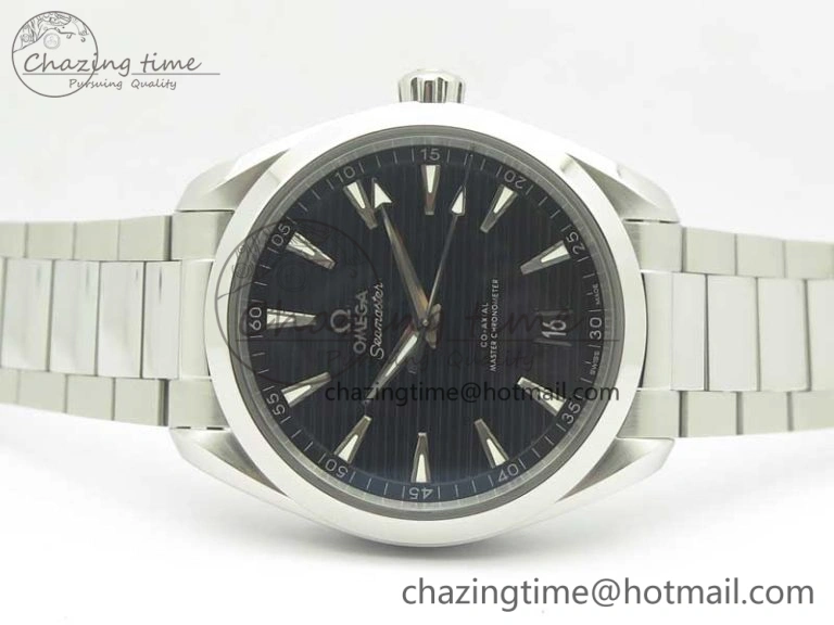 Aqua Terra 150M Master Chronometers VSF 1:1 Best Edition Black Dial SS Hand on SS Bracelet A8900 Super Clone Functional 8009