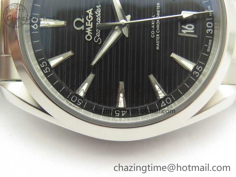 Aqua Terra 150M Master Chronometers VSF 1:1 Best Edition Black Dial SS Hand on SS Bracelet A8900 Super Clone Functional 8009