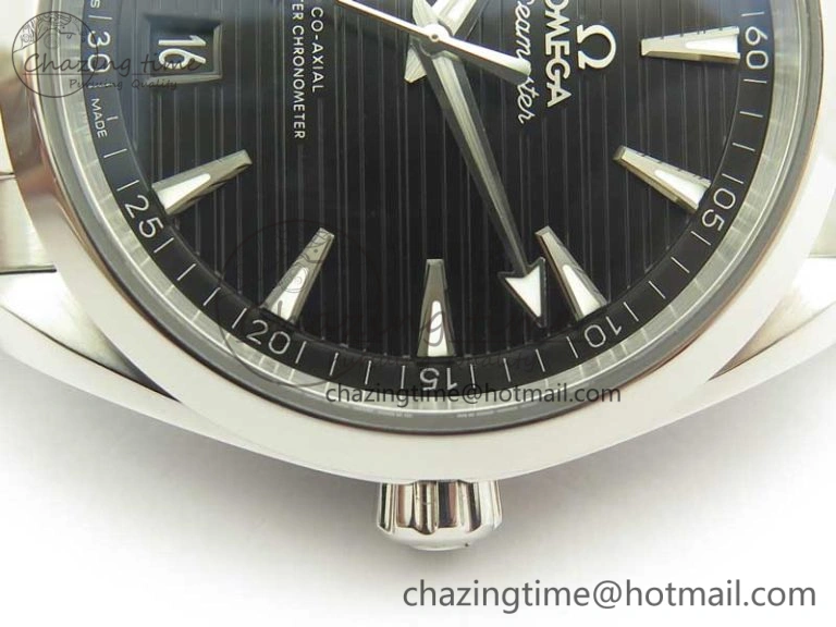 Aqua Terra 150M Master Chronometers VSF 1:1 Best Edition Black Dial SS Hand on SS Bracelet A8900 Super Clone Functional 8009