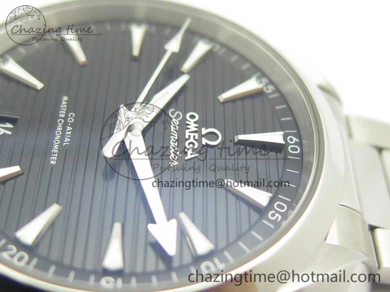 Aqua Terra 150M Master Chronometers VSF 1:1 Best Edition Black Dial SS Hand on SS Bracelet A8900 Super Clone Functional 8009