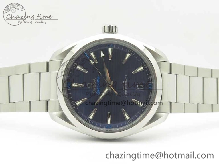 Effortless Aqua Terra 150M Master Chronometers VSF 1:1 Best Edition Deep Blue Dial Silver Hand on SS Bracelet A8900 Super Clone 8013