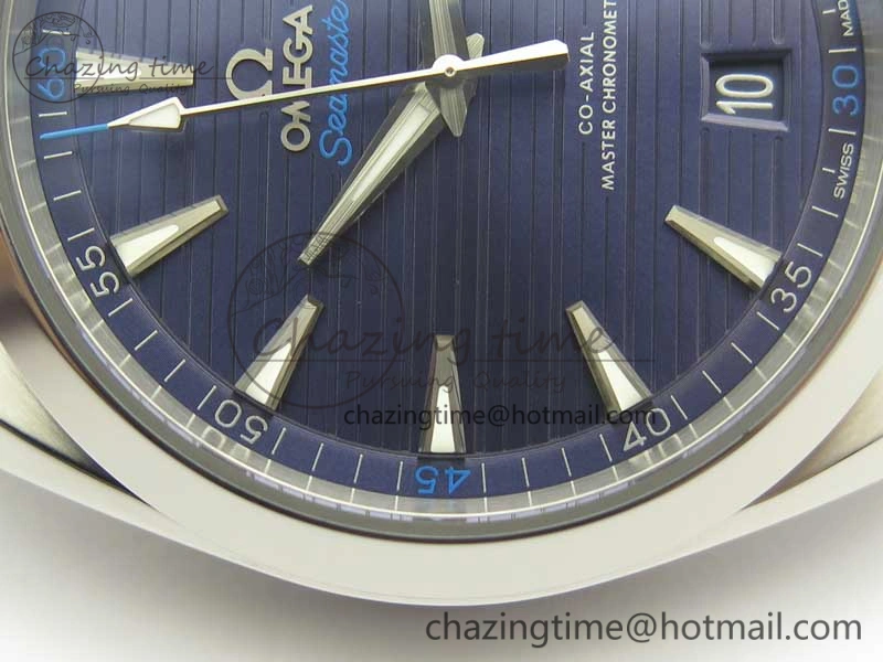 Effortless Aqua Terra 150M Master Chronometers VSF 1:1 Best Edition Deep Blue Dial Silver Hand on SS Bracelet A8900 Super Clone 8013
