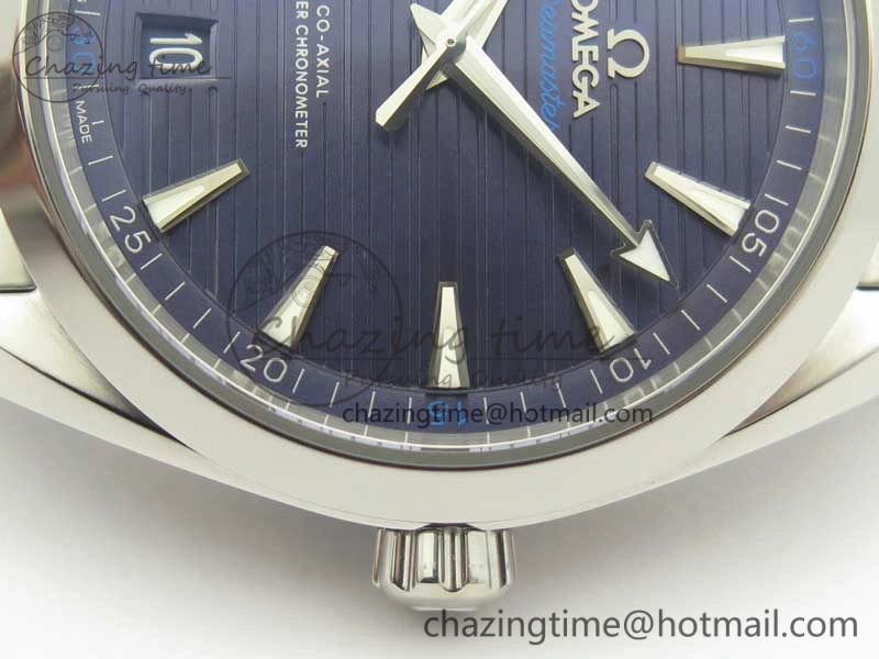 Effortless Aqua Terra 150M Master Chronometers VSF 1:1 Best Edition Deep Blue Dial Silver Hand on SS Bracelet A8900 Super Clone 8013