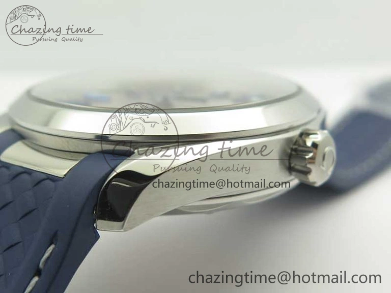 Practical Aqua Terra 150M Master Chronometers VSF 1:1 Best Edition Gray Dial Blue Hand on Blue Rubber Strap A8900 Super Clone 8004
