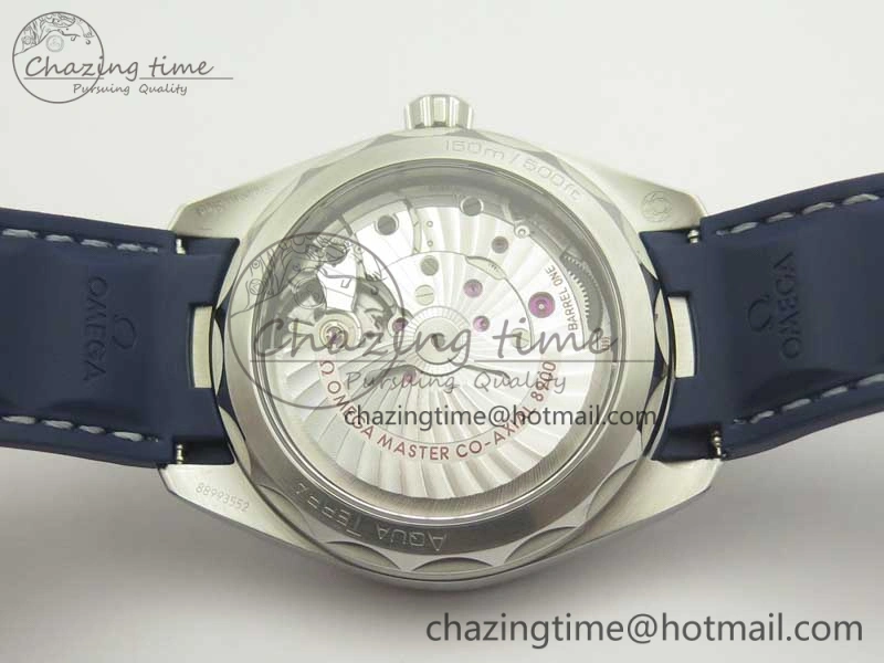 Practical Aqua Terra 150M Master Chronometers VSF 1:1 Best Edition Gray Dial Blue Hand on Blue Rubber Strap A8900 Super Clone 8004
