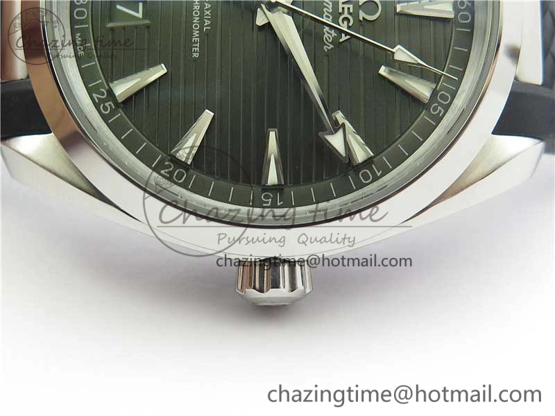 Aqua Terra 150M Master Chronometers VSF 1:1 Best Edition Green Dial on Black Rubber Strap A8900 Super Clone (2 Straps) Practical 7915