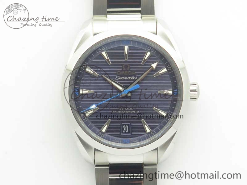Aqua Terra 150M Master Chronometers VSF 1:1 Best Edition Light Blue Dial Blue Hand on SS Bracelet A8900 Super Clone Unique 8014