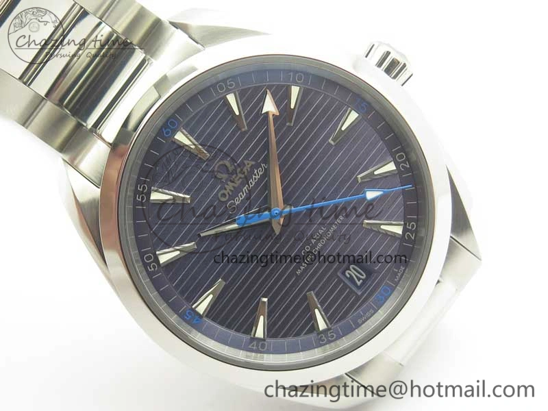 Aqua Terra 150M Master Chronometers VSF 1:1 Best Edition Light Blue Dial Blue Hand on SS Bracelet A8900 Super Clone Unique 8014