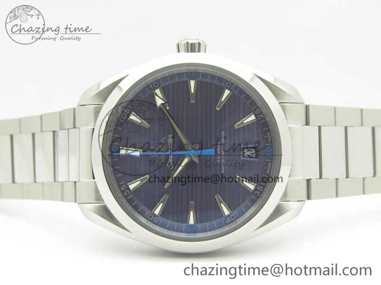 Aqua Terra 150M Master Chronometers VSF 1:1 Best Edition Light Blue Dial Blue Hand on SS Bracelet A8900 Super Clone Unique 8014