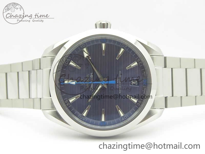 Aqua Terra 150M Master Chronometers VSF 1:1 Best Edition Light Blue Dial Blue Hand on SS Bracelet A8900 Super Clone Unique 8014