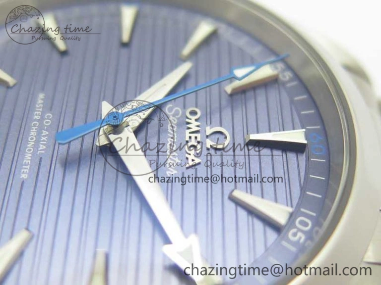 Aqua Terra 150M Master Chronometers VSF 1:1 Best Edition Light Blue Dial Blue Hand on SS Bracelet A8900 Super Clone Unique 8014