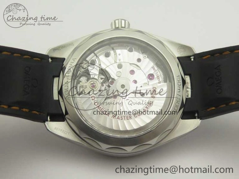 Aqua Terra 150M Master Chronometers VSF 1:1 Best Edition White Dial Orange Hand on Black Rubber Strap A8900 Super Clone ModernLook 8011