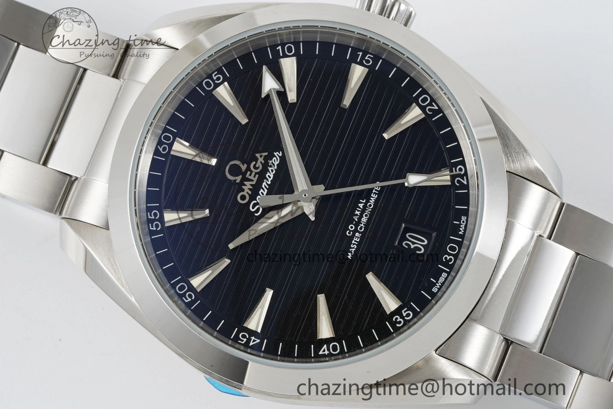 MoistureWicking Aqua Terra 150M SS JQK 1:1 Best Edition Black Dial SS Hand on SS Bracelet A 7833