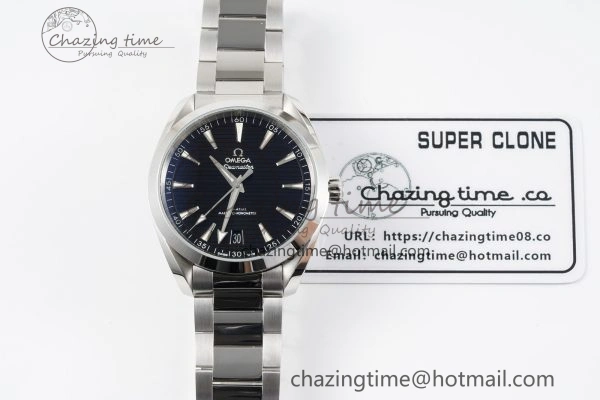 MoistureWicking Aqua Terra 150M SS JQK 1:1 Best Edition Black Dial SS Hand on SS Bracelet A 7833