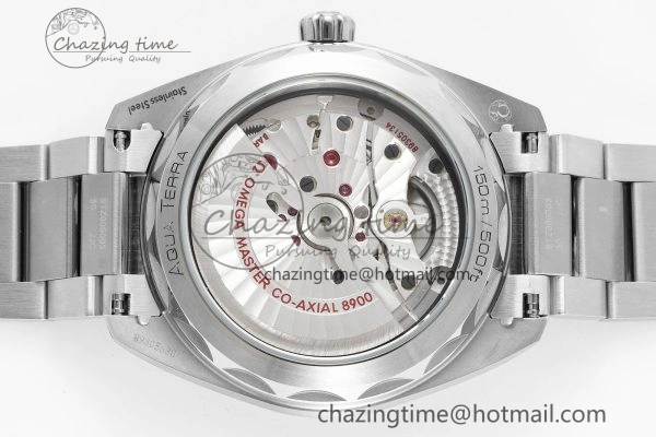 Stylish Aqua Terra 150M SS JQK 1:1 Best Edition Blue Dial Blue Hand on SS Bracelet A 7831
