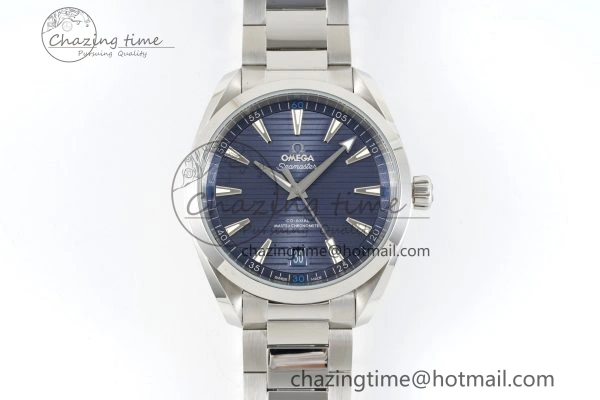 EyeCatching Aqua Terra 150M SS JQK 1:1 Best Edition Blue Dial SS Hand on SS Bracelet A 7830