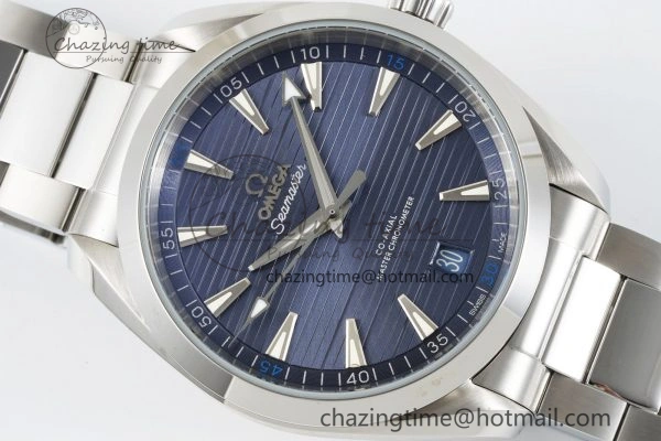 EyeCatching Aqua Terra 150M SS JQK 1:1 Best Edition Blue Dial SS Hand on SS Bracelet A 7830