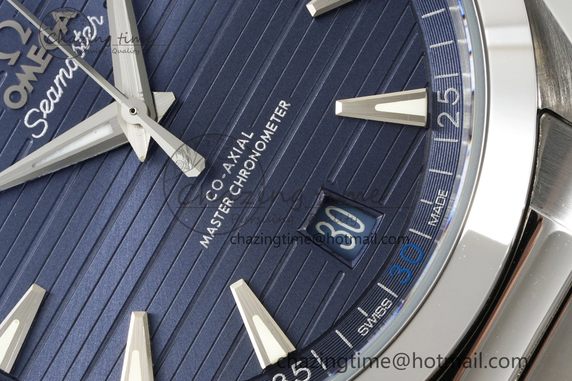 EyeCatching Aqua Terra 150M SS JQK 1:1 Best Edition Blue Dial SS Hand on SS Bracelet A 7830