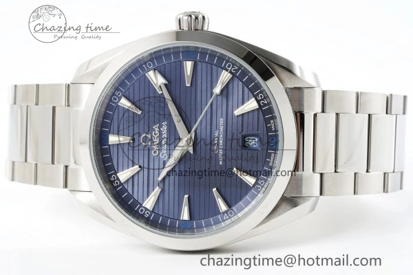EyeCatching Aqua Terra 150M SS JQK 1:1 Best Edition Blue Dial SS Hand on SS Bracelet A 7830