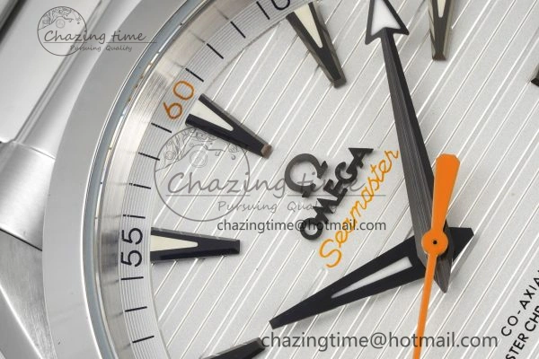 Aqua Terra 150M SS JQK 1:1 Best Edition White Dial Orange Hand on SS Bracelet A NewStyle 7829