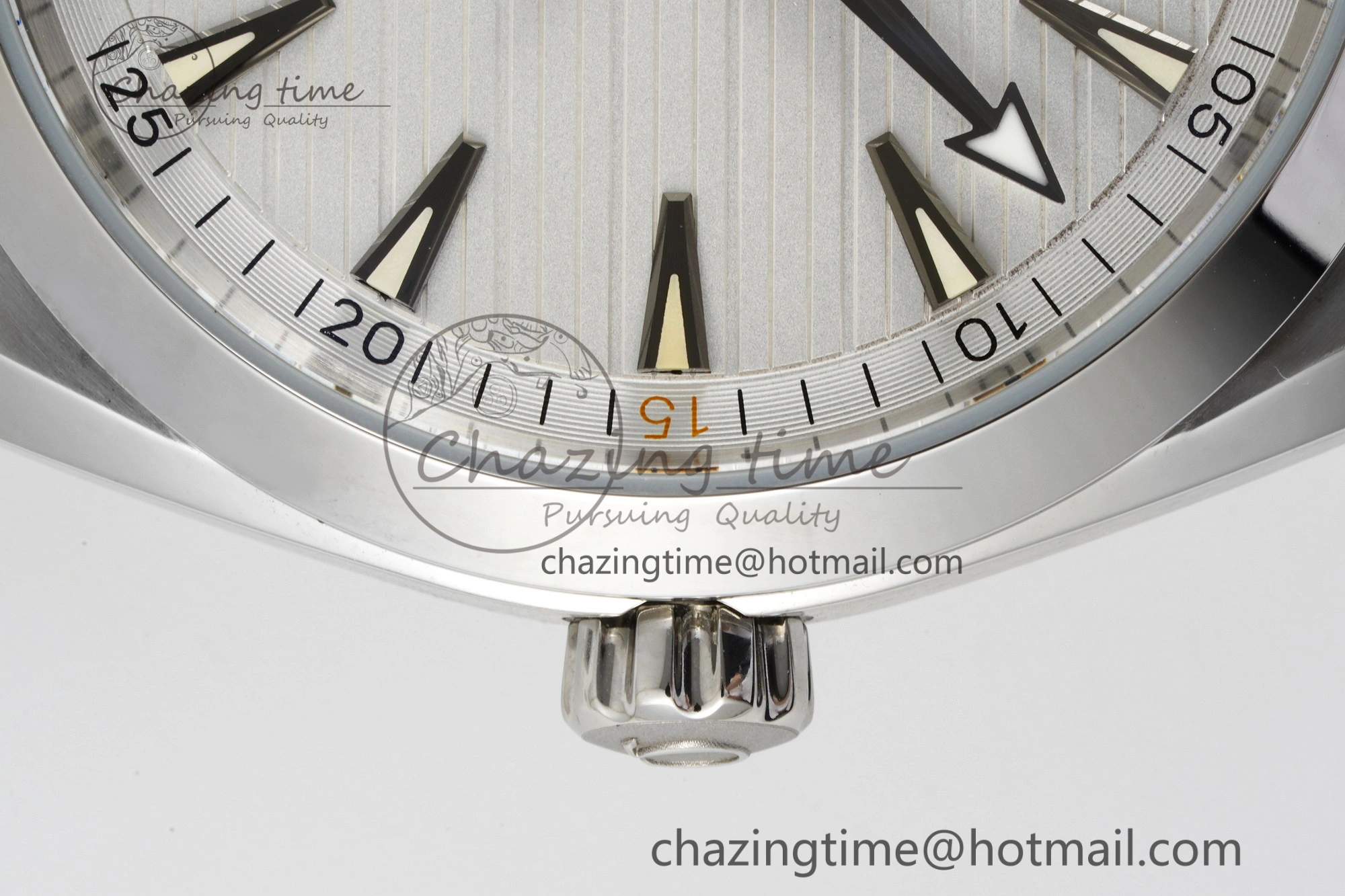 Aqua Terra 150M SS JQK 1:1 Best Edition White Dial Orange Hand on SS Bracelet A NewStyle 7829