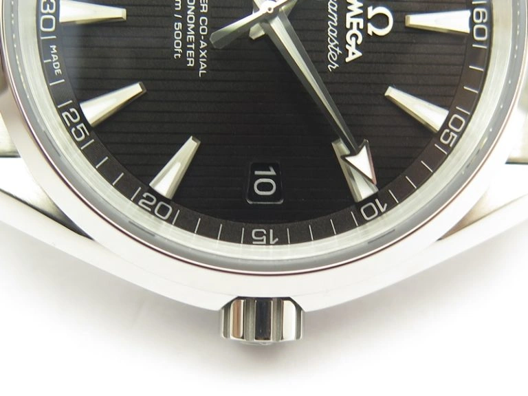 Efficient Aqua Terra 150M SS VSF 1:1 Best Edition Black Textured Dial Silver Markers On SS Bracelet A8500 Super Clone 8062